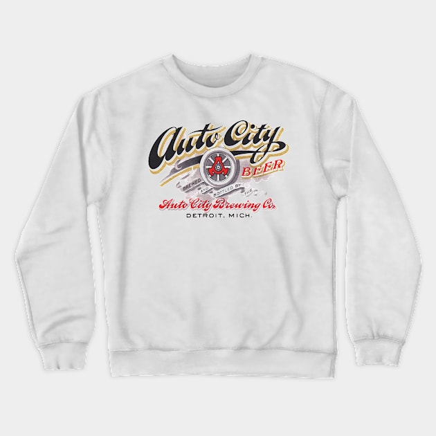 Auto City Beer Crewneck Sweatshirt by MindsparkCreative